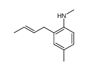 [2-((E)-But-2-enyl)-4-methyl-phenyl]-methyl-amine Structure