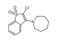 3-(azepan-1-yl)-2-chloro-1-benzothiophene 1,1-dioxide Structure