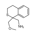 [1-(methoxymethyl)-3,4-dihydroisothiochromen-1-yl]methanamine Structure