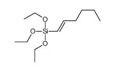 triethoxy(hex-1-enyl)silane Structure