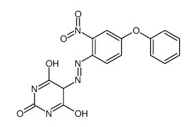 5-[(2-nitro-4-phenoxyphenyl)diazenyl]-1,3-diazinane-2,4,6-trione Structure