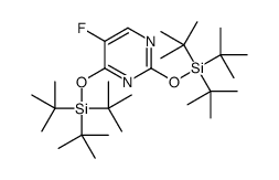 tritert-butyl-(5-fluoro-2-tritert-butylsilyloxypyrimidin-4-yl)oxysilane Structure