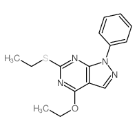 5-ethoxy-3-ethylsulfanyl-9-phenyl-2,4,8,9-tetrazabicyclo[4.3.0]nona-2,4,7,10-tetraene picture