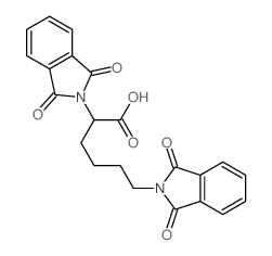 2,6-bis(1,3-dioxoisoindol-2-yl)hexanoic acid Structure
