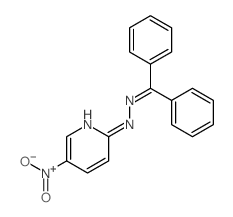 Methanone, diphenyl-,(5-nitro-2-pyridinyl)hydrazone (9CI) structure