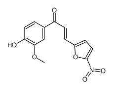 (Z)-1-(4-hydroxy-3-methoxyphenyl)-3-(5-nitrofuran-2-yl)prop-2-en-1-one结构式