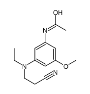 N-[3-[2-cyanoethyl(ethyl)amino]-5-methoxyphenyl]acetamide Structure