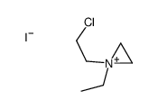 1-(2-chloroethyl)-1-ethylaziridin-1-ium,iodide Structure