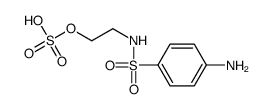 2-[(4-aminophenyl)sulfonylamino]ethyl hydrogen sulfate Structure