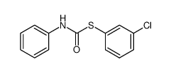 S-(3-chlorophenyl)-N-phenyl thiocarbamate Structure