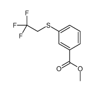 methyl 3-(2,2,2-trifluoroethylsulfanyl)benzoate结构式