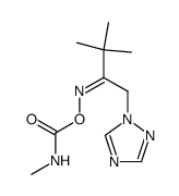 3,3-dimethyl-1-[1,2,4]triazol-1-yl-butan-2-one O-methylcarbamoyl-oxime Structure