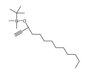 tert-butyl-dimethyl-[(3R)-tridec-1-yn-3-yl]oxysilane结构式