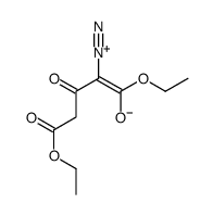 2-diazonio-1,5-diethoxy-1,5-dioxopent-2-en-3-olate结构式