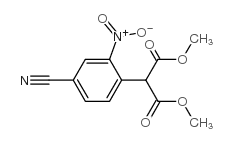 Dimethyl 2-(4-cyano-2-nitrophenyl)malonate Structure
