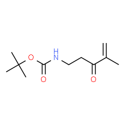 Carbamic acid, (4-methyl-3-oxo-4-pentenyl)-, 1,1-dimethylethyl ester (9CI) Structure