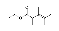 2,3,4-Trimethyl-pentensaeure-ethylester结构式