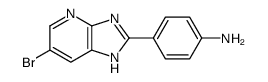 4-(6-bromo-1H-imidazo[4,5-b]pyridin-2-yl)aniline Structure