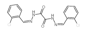 N,N-bis[(2-chlorophenyl)methylideneamino]oxamide结构式