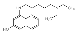 6-Quinolinol,8-[[5-(diethylamino)pentyl]amino]- structure