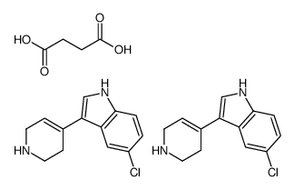 butanedioic acid,5-chloro-3-(1,2,3,6-tetrahydropyridin-4-yl)-1H-indole结构式