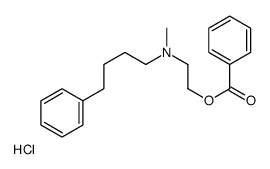 2-benzoyloxyethyl-methyl-(4-phenylbutyl)azanium,chloride Structure