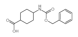 4-phenylmethoxycarbonylaminocyclohexane-1-carboxylic acid Structure