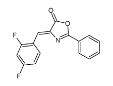 4-[(2,4-difluorophenyl)methylidene]-2-phenyl-1,3-oxazol-5-one结构式