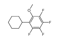 (2,3,4,5-tetrafluoro-6-methoxyphenyl)cyclohexane结构式