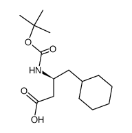 (s)-3-(tert-butoxycarbonylamino)-4-cyclohexylbutanoic acid Structure