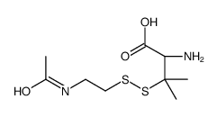 (2S)-3-(2-acetamidoethyldisulfanyl)-2-amino-3-methylbutanoic acid结构式