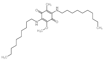 2,5-Cyclohexadiene-1,4-dione, 2, 5-bis(decylamino)-3-methoxy-6-methyl- structure