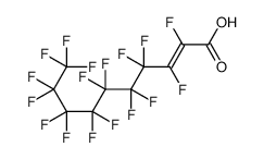 2,3,4,4,5,5,6,6,7,7,8,8,9,9,10,10,10-heptadecafluorodec-2-enoic acid Structure