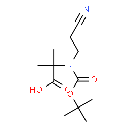 2-(tert-butoxycarbonyl)-2-Methylpropanoic acid Structure