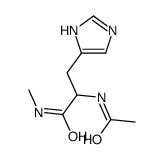 2-acetamido-3-(1H-imidazol-5-yl)-N-methylpropanamide结构式