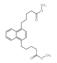1,4-Naphthalenedipentanoicacid, 1,4-dimethyl ester structure