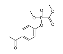 methyl [(4-acetylphenoxy)-methoxyphosphoryl]formate Structure