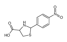 2-(4-nitro-phenyl)-thiazolidine-4-carboxylic acid结构式