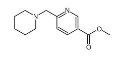 Methyl 6-(piperidin-1-ylmethyl)nicotinate structure