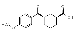 cis-3-(4-methoxybenzoyl)cyclohexane-1-carboxylic acid Structure