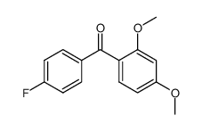 (2,4-Dimethoxy-phenyl)-(4-fluoro-phenyl)methanone结构式