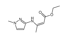 ethyl 3-(1-methyl-3-pyrazolylamino)-crotonate Structure