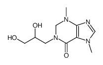 1,2,3,7-Tetrahydro-1-(2,3-dihydroxypropyl)-3,7-dimethyl-6H-purin-6-one Structure