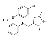 2-chloro-10-[(1,2,5-trimethylpyrrolidin-3-yl)methyl]phenothiazine,hydrochloride Structure