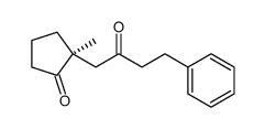 (2S)-2-methyl-2-(2-oxo-4-phenylbutyl)cyclopentan-1-one Structure