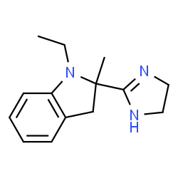 1H-Indole,2-(4,5-dihydro-1H-imidazol-2-yl)-1-ethyl-2,3-dihydro-2-methyl-(9CI) Structure