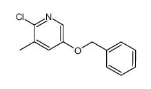 5-benzyloxy-2-chloro-3-methylpyridine Structure