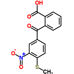 2-[4-(methylthio)-3-nitrobenzoyl]benzoic acid结构式
