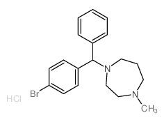 1-[(4-bromophenyl)-phenyl-methyl]-4-methyl-1,4-diazepane结构式