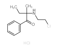 2-(2-chloroethylamino)-2-methyl-1-phenyl-butan-1-one structure